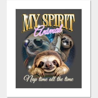 Spirit animal - sloth Posters and Art